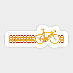 Bike Stripes Spain (Chain) Sticker